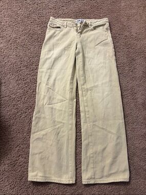 I.AM.GIA Beige Wide Leg Jeans low rise